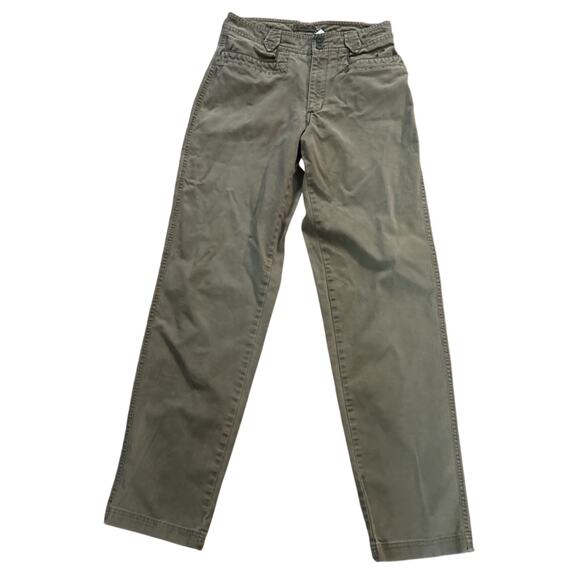 Columbia VTG Pants Womens 8 Olive Green Canvas River Resort Straight Outdoor - Picture 1 of 6